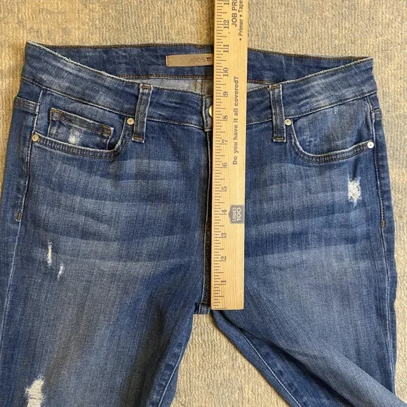 Joe's Jeans Womens 29 Medium Wash Blue Mid Rise Skinny Distressed Stretch Denim - Picture 5 of 13